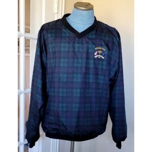 Forrester's Men's Oak Hill Ryder Cup‎ Plaid Pull Over Windbreaker Size X-Large